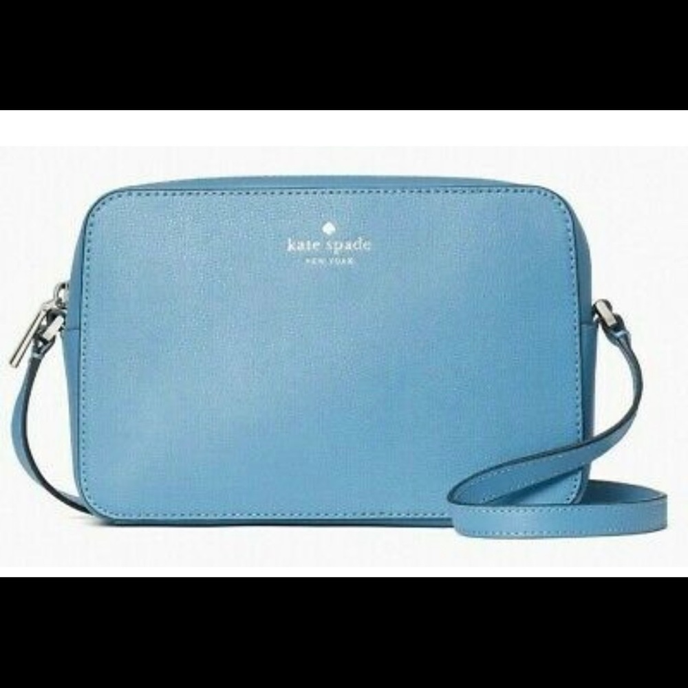 Kate Spade Harper Blue Leather Crossbody